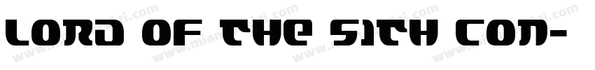 Lord of the Sith Con字体转换